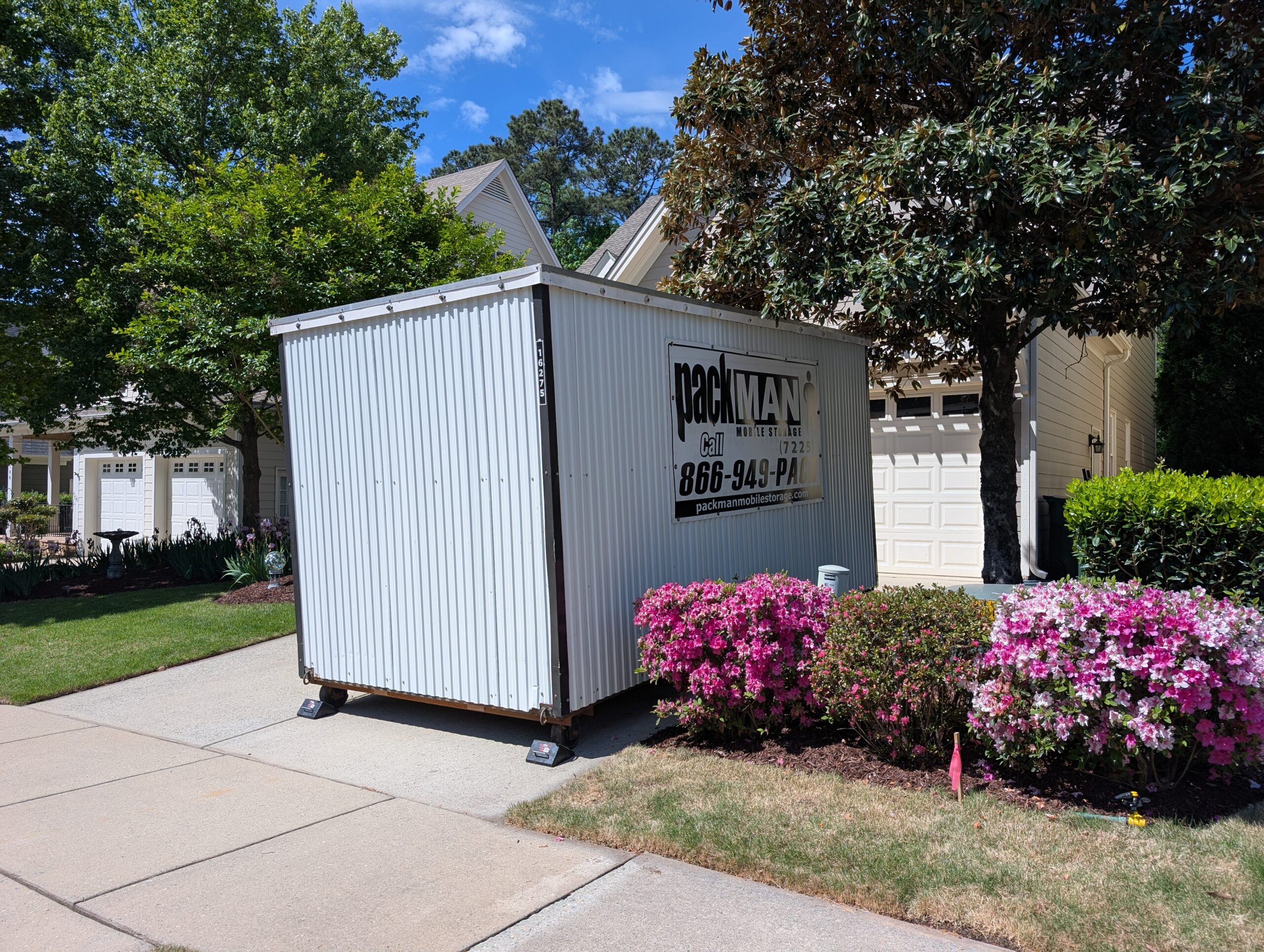 Packman Mobile Storage Pod delivered to Driveway